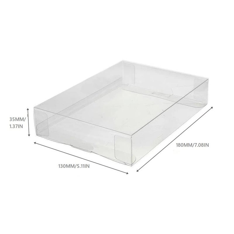 WICAREYO 10pcs Clear Box Sleeve Compatible for SNES N64 Games Box - Image 3
